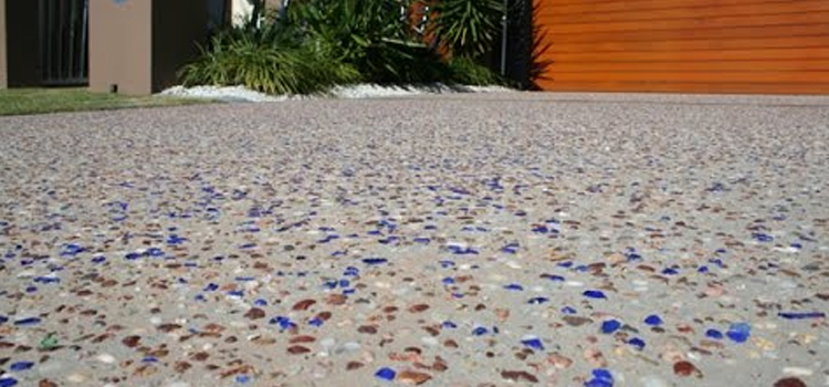 Huntington Beach glass driveway resurfacing