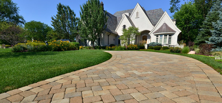 grass brick driveway installation in Huntington Beach